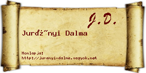 Jurányi Dalma névjegykártya
